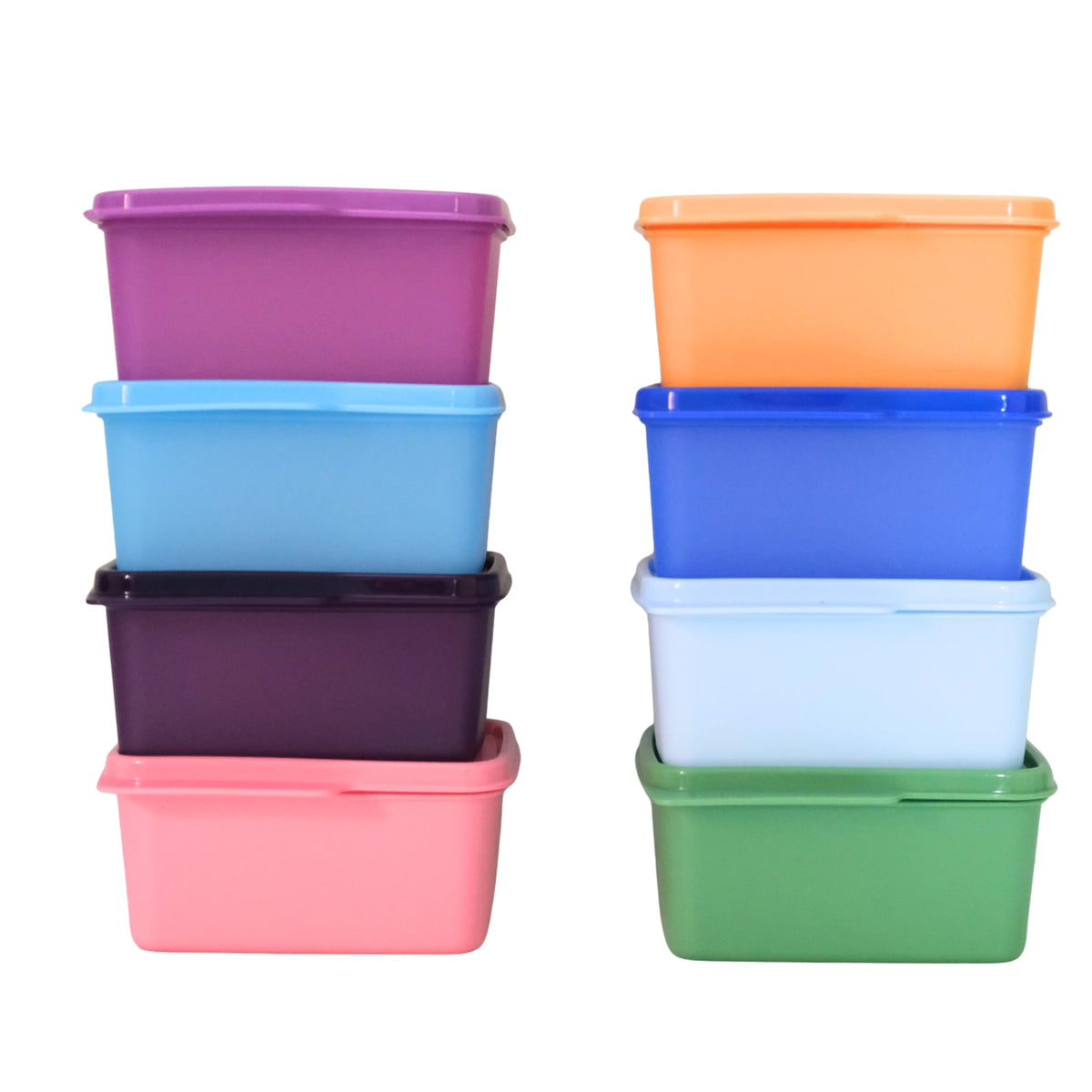 Tupperware Keep Tab 500ml stackable design saves fridge space.
