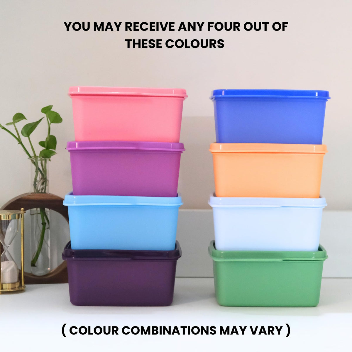 Tupperware Keep Tab 500ml textured-surface container resists scratches and fingerprints.