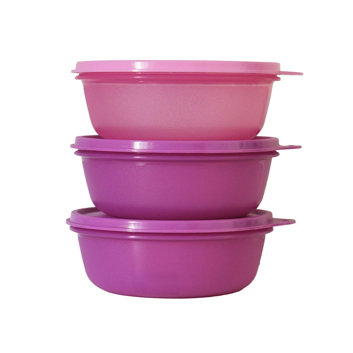 Tupperware Leftover Bowl Set stacked for compact 600ml storage and easy access.
