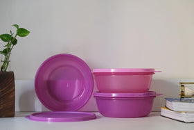 Tupperware Leftover Bowl Set ideal for snacks and on-the-go lunches.