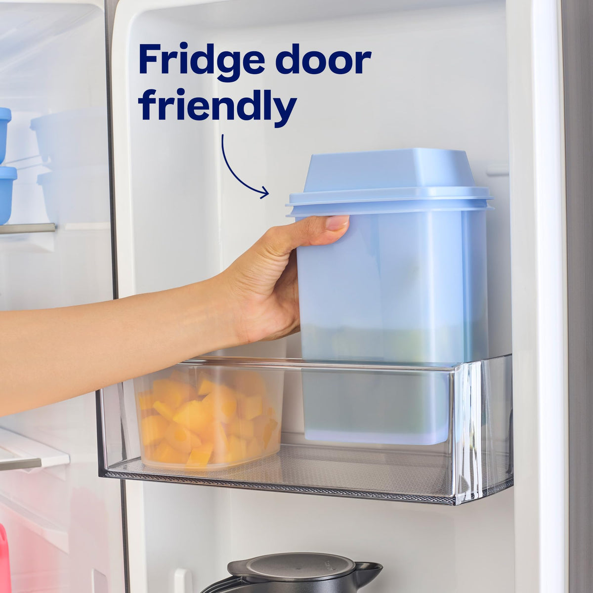 Tupperware Pick-a-deli BPA-free durable plastic for everyday use.