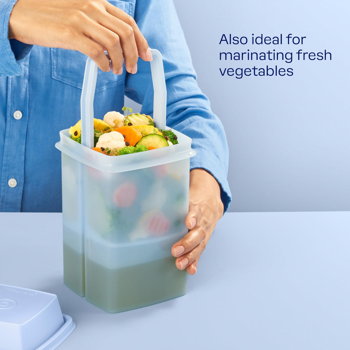 Tupperware Pick-a-deli compact fridge-door fit for small spaces.