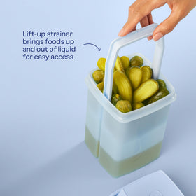 Tupperware Pick-a-deli liquid storage with tight seal for secure hold.