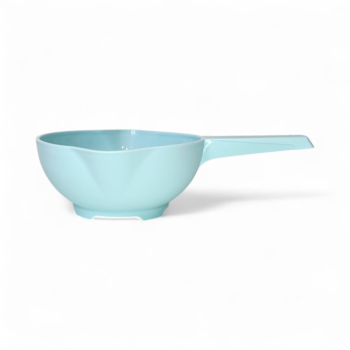 Tupperware small colander, compact-drying design for quick kitchen cleanup.