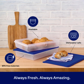 Tupperware Snack-Store container is dishwasher-safe and durable