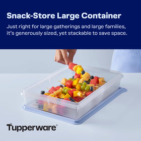 Tupperware Snack-Store shows liquid-tight seal for fresh snacks and ingredients