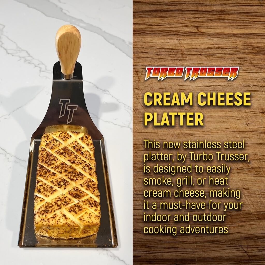 Turbo Trusser Cream Cheese Platter smoked cheese setup on a tray