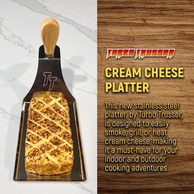 Turbo Trusser Cream Cheese Platter smoked cheese setup on a tray