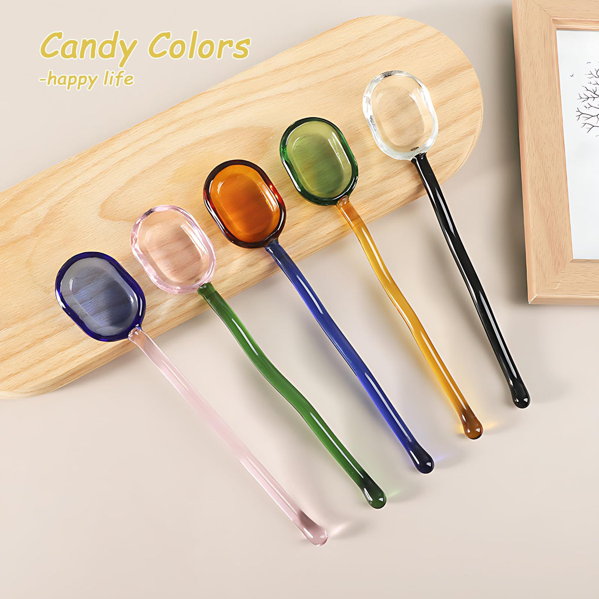 Turbokey spoon with comfortable grip for smooth stirring.