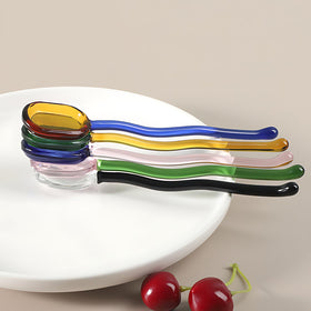 Turbokey glass spoons for tea and coffee at home bars.