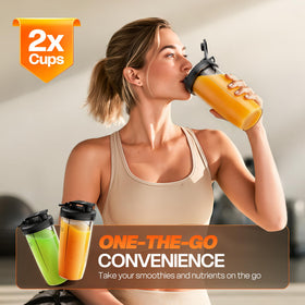 Turelar 24oz travel cups with spout lids for on-the-go smoothies