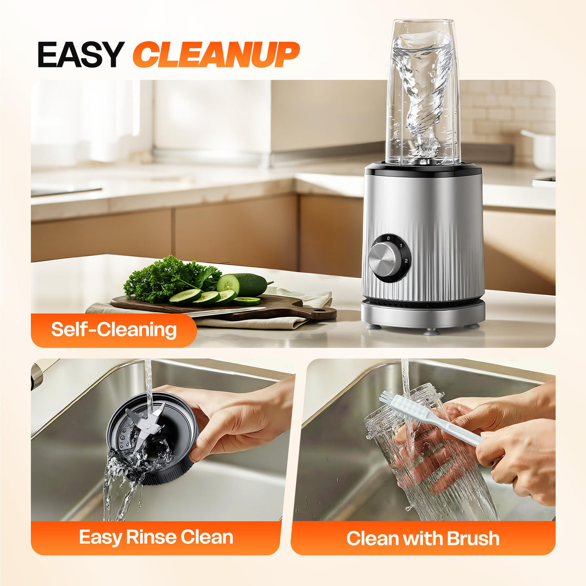Turelar blender crushes ice and frozen fruits for refreshing drinks