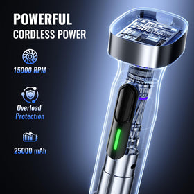 Turelar cordless immersion blender blade guard protects cookware and reduces splatter