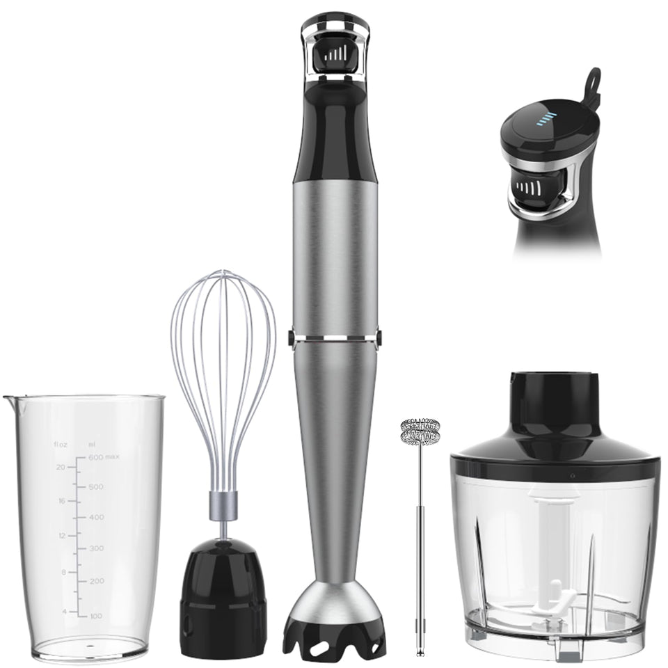 Turelar immersion blender 1100W body for silky soups and sauces.