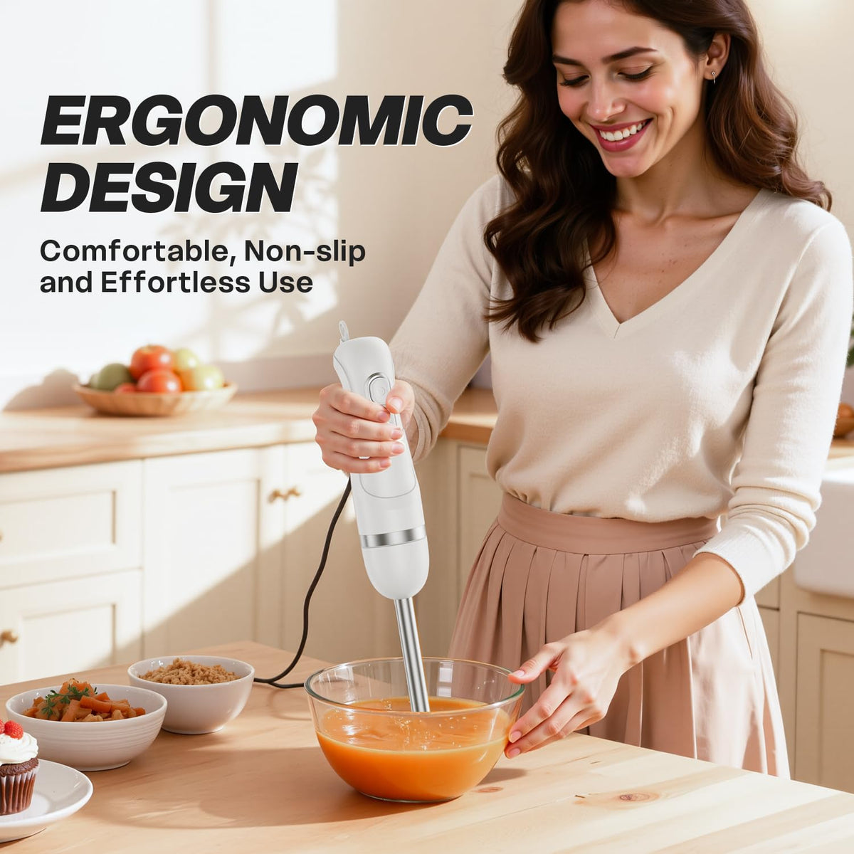 Detachable Turelar immersion blender parts for easy cleaning