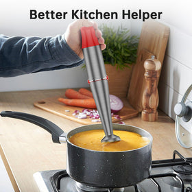 Turelar ergonomic-handle design supports comfortable blending during longer sessions