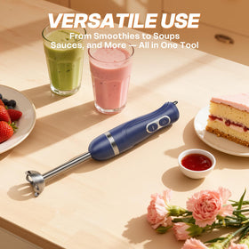 Turelar immersion blender in a modern kitchen ready for soups and smoothies