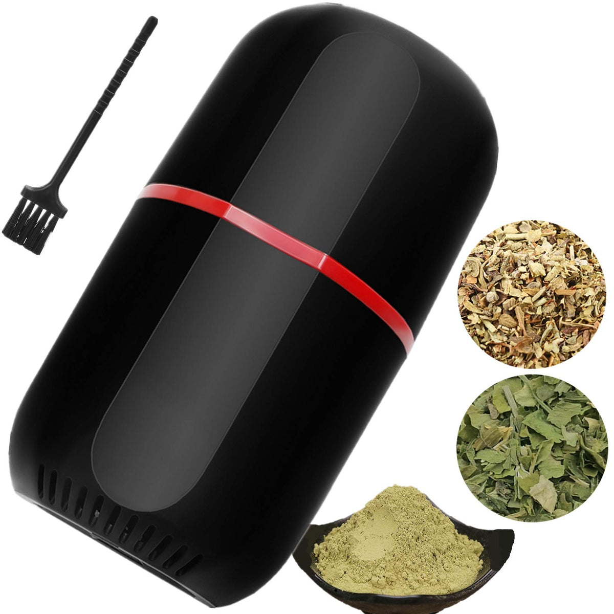 Turimon electric herb grinder exterior shows compact, easy-to-store design for busy kitchens.