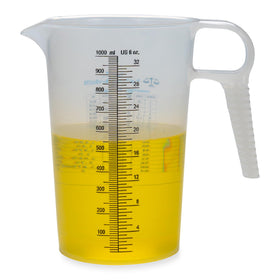 Turnah 32oz measure pitcher with conversion chart for quick kitchen measurements.