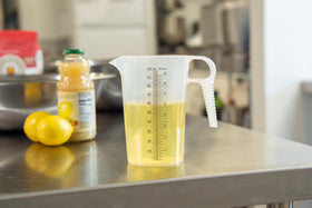 Turnah heavy-duty pitcher features microwave-safe plastic and durable construction for busy home cooking.