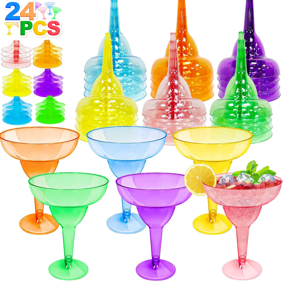 TurnMeOn multicolor margarita glass top for vibrant Cinco de Mayo celebrations.