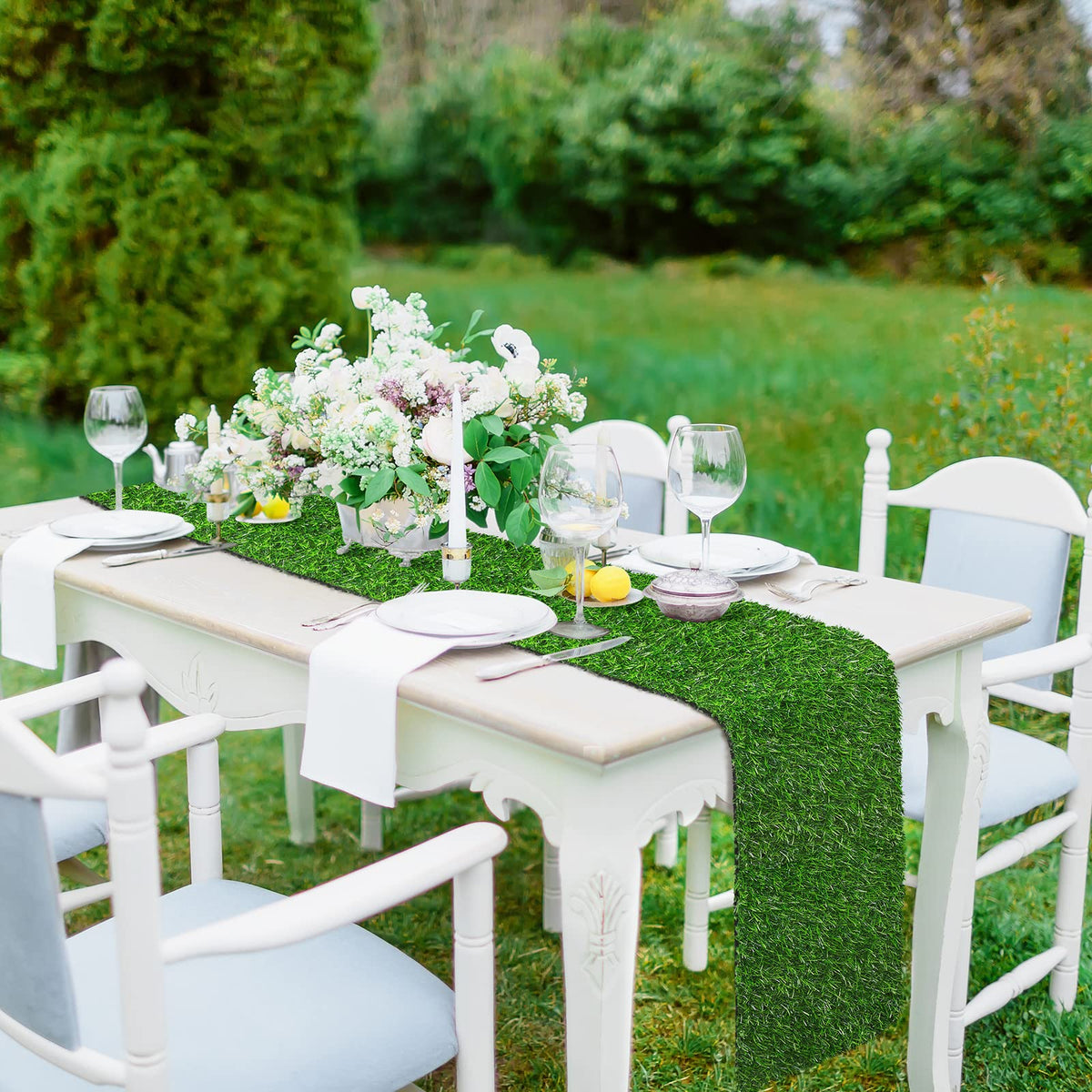 TURSTIN outdoor party greenery runner ideal for banquets and buffets.