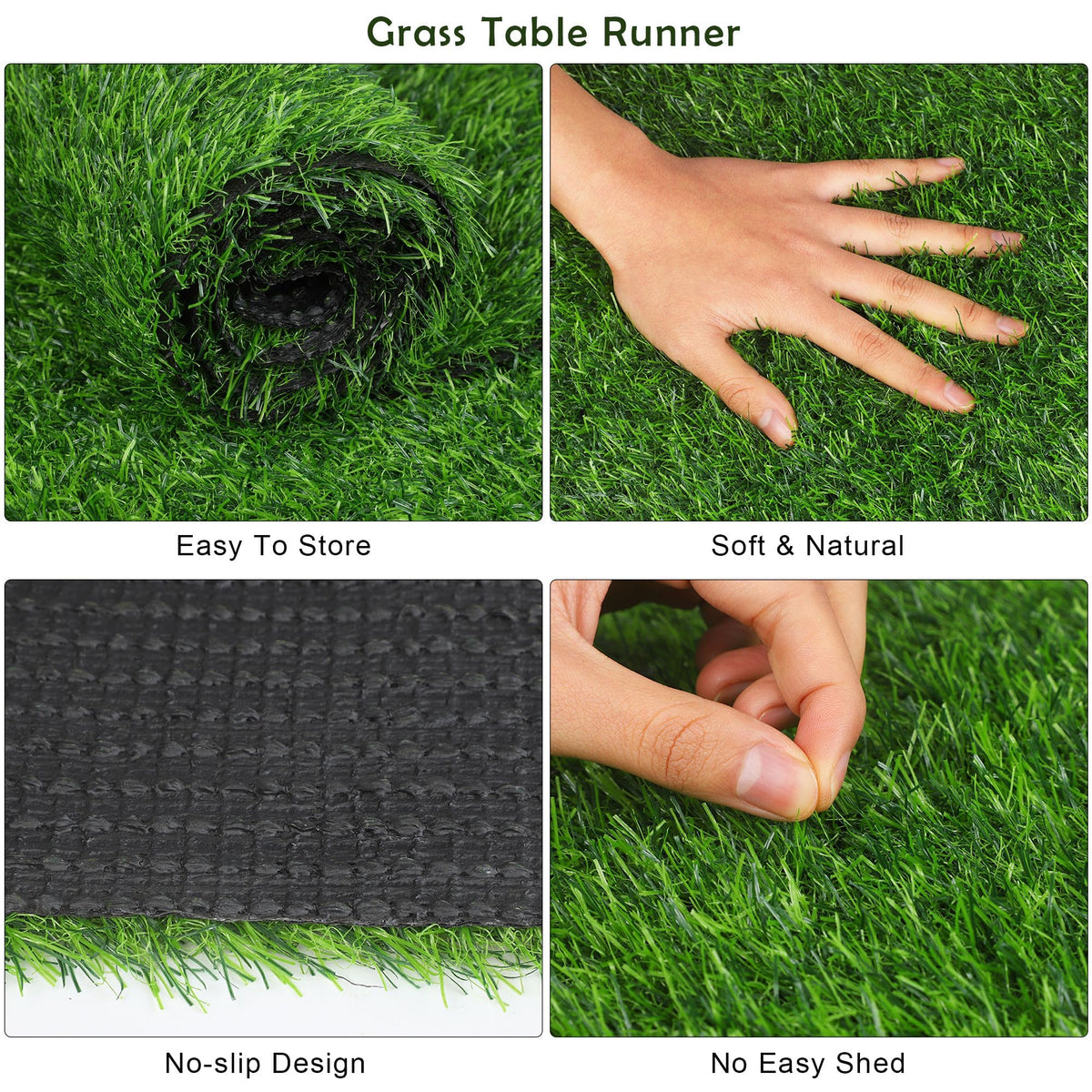 TURSTIN rolled artificial grass runner storage ready for easy packing.