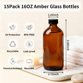 Turvono amber bottle cap shown on the Boston round bottle