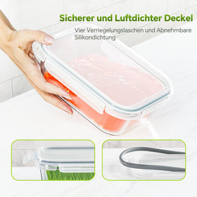 TUSEASY airtight lid with silicone seal to prevent leaks.