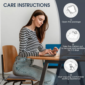 TushGuard easy-care cushions are simple to clean and care for