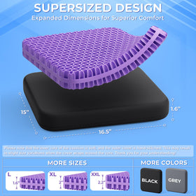 TushGuard gel seat cushion offers soft yet supportive feel