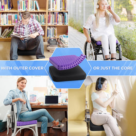 TushGuard gel seat cushion great for travel and car use
