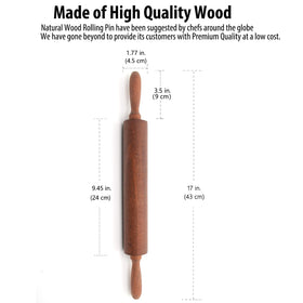 TUSIWIT rolling pin cleaning and care keeps natural luster over years.
