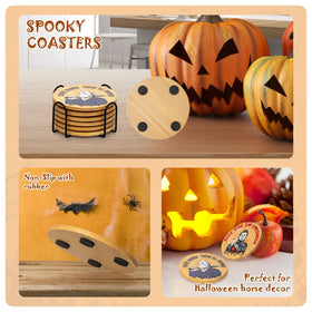 TuTuArt horror coaster character-2 design, great for coffee table decor.