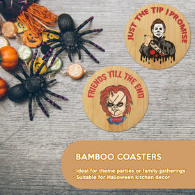 TuTuArt horror coaster character-5 design, perfect for Halloween gatherings.