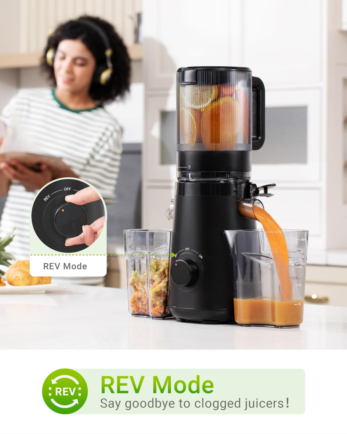 TUUMIIST juicer delivers high juice yield from everyday produce.