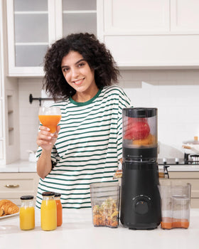 TUUMIIST juicer with easy-to-clean design for busy kitchens.
