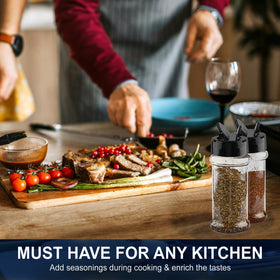 TUZAZO BPA-free spice containers for safe kitchen storage.