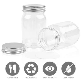 TUZAZO clear jar shows contents at a glance for quick sorting.