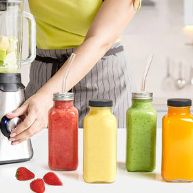 TUZAZO glass straws for reusable sipping