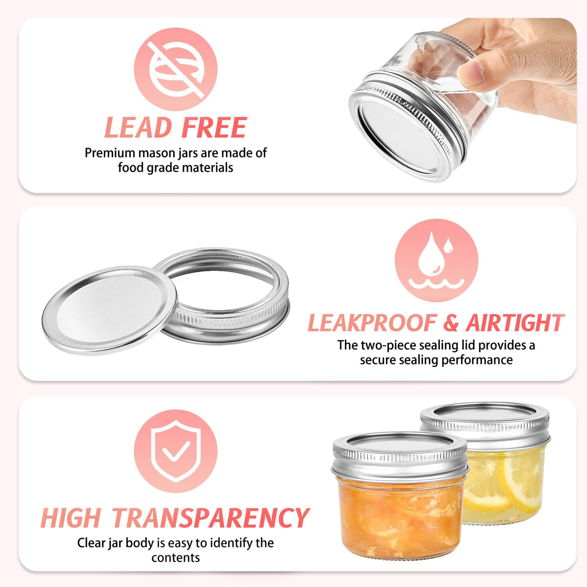 TUZAZO two-piece lid demonstrates secure sealing for fresh-tasting small portions.
