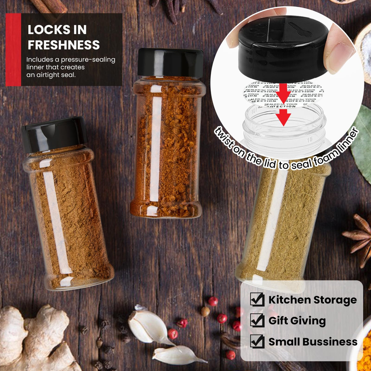 TUZAZO 14-piece set includes writable labels for organization.
