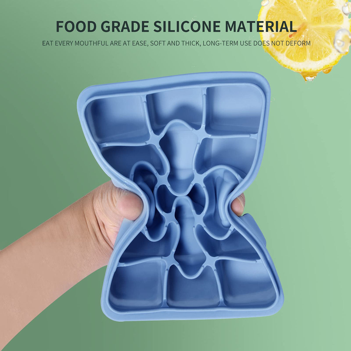 Tvmania dishwasher-safe freezer trays simplify cleaning after use.