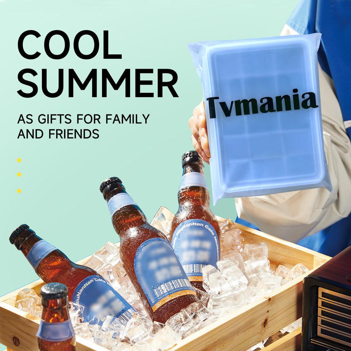 Tvmania microwave-safe and freezer-ready ice trays offer versatile storage options.