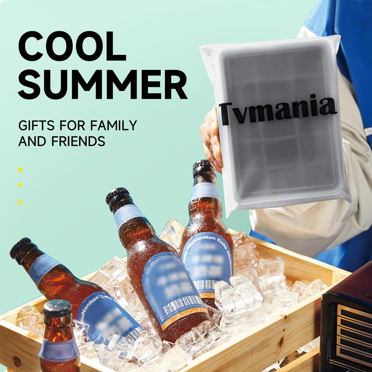 Tvmania stackable trays maximize freezer storage space.