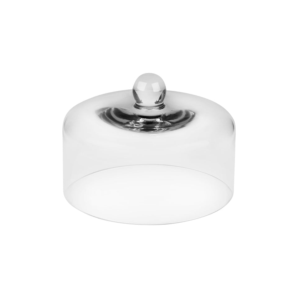 twakutwaku 8inch glass cake dome covering a cake to keep it fresh and dust-free.