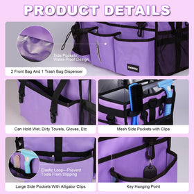 Twindle cleaning caddy detachable divider highlights flexible interior organization.