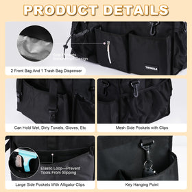 TWINDLE cleaning caddy waist belt provides secure, comfortable transport.