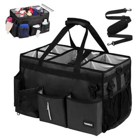 TWINDLE extra-large cleaning caddy bag with built-in support board for stable carrying.