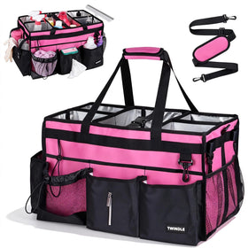 TWINDLE extra-large cleaning caddy front view for spacious on-site organization